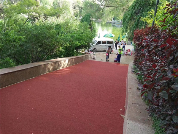 雅安彩色路面施工